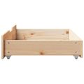 vidaXL Zásuvky pod posteľ s kolieskami 2 ks 80x55x17 cm borovica