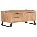 vidaXL Konferenčný stolík 90x50x40cm akáciový masív prírodné hrany