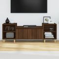 vidaXL TV skrinka hnedý dub 160x35x40 cm spracované drevo