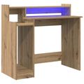 vidaXL Stôl Remeselný dub 97 x 45 x 90 cm Kompozitné drevo