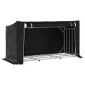 vidaXL Regál na krbové drevo s pláštenkou 200,5x80,5x110,5 cm