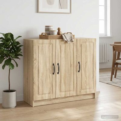 vidaXL Servírovacia skriňa Dub sonoma 89 x 34,5 x 77 cm
