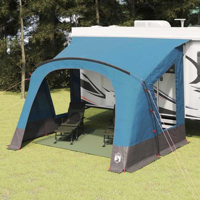 vidaXL Karavanový stan pre 5 osôb 5 osoba 410 x 275 x 245 cm Modrá