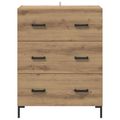 vidaXL Servírovacia skriňa Remeselný dub 69,5 x 34 x 90 cm