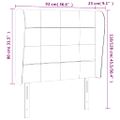 vidaXL Čelo postele so záhybmi bledosivé 93x23x118/128 cm látka