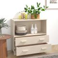 vidaXL Komoda HAMAR, medovo hnedá 85x35x80 cm, borovicový masív