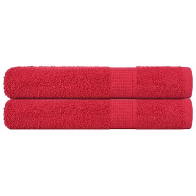 vidaXL Saunové osušky FROGN 2 ks červené 80x200 cm 360 g/m²