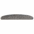 vidaXL Schodové rohože 30 ks 65x21x4 cm sivé, polkruhové, veľké