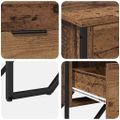 vidaXL Příborník 6-Šuplík Staré drevo 91 x 35,5 x 74,5 cm