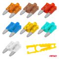 Autopoistky nožové mini s LED diódou 10 ks AMiO-04340
