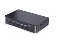 Prepínač KVM / audio / USB - 4 x KVM / zvuk / USB - 1 miestny používateľ - desktop - kompatibilný s TAA