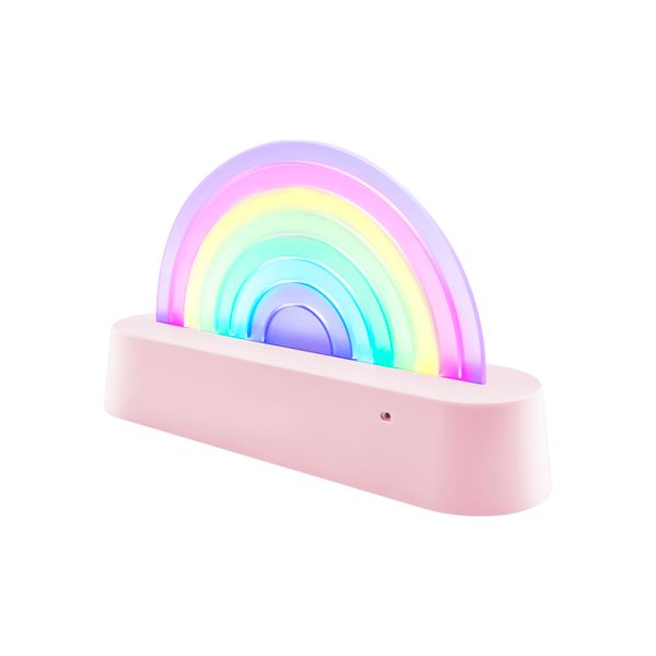 Tancujúca lampa Dúha ružová