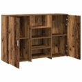 vidaXL Recepčný stôl staré drevo 155x50x103,5 cm kompozitné drevo