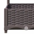 vidaXL Záhradný kvetináč s mriežkou hnedý 80x40x121,5 cm PP