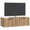 vidaXL Nástenná TV skrinka 98 x 41 x 30 cm Dub artisan