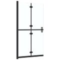 vidaXL Skladacia sprchová zástena priehľadné ESG sklo 100x190 cm