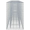 vidaXL Gabiónová vyvýšená posteľ 2 ks 330 x 50 x 80 cm Strieborná