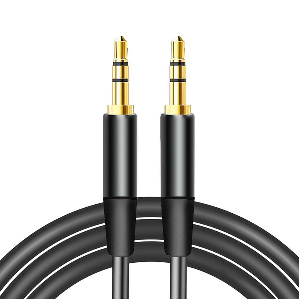 Maxlife audio kábel jack 3.5 mm - jack 3.5 mm (mini) 1m, čierna (OEM0002431)