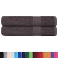 vidaXL Saunové osušky FROGN 2 ks antracitové 80x200 cm 360 g/m²