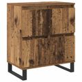 vidaXL Servírovacia skriňa Staré drevo 60 x 35 x 70 cm