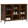 vidaXL Botník dymový dub 100x35x70 cm kompozitné drevo