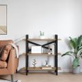 vidaXL Regál na knihy 3 úrovní 100 x 33,5 x 102 cm Kompozitné drevo