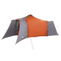 vidaXL Tipi stan 8-miestny Šedá a oranžová taft