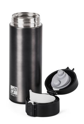 Termoska G21 na pitie, 350 ml, oceľovo šedá