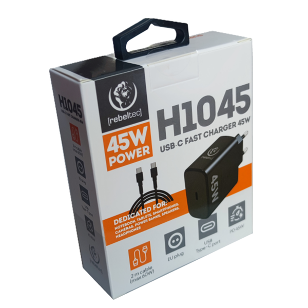 nabíjačka Rebeltec H1045 Wall Charger 45W