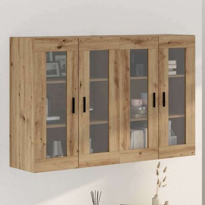 vidaXL Závesné skrinky 2 ks dub artisan 69,5 x 34 x 90 cm