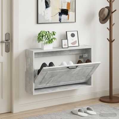 vidaXL Nástenný botník UTRECHT 71 x 17 x 43 cm Kompozitné drevo