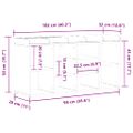 vidaXL Lavička na topánky Čierny dub 102 x 32 x 50 cm Kompozitné drevo