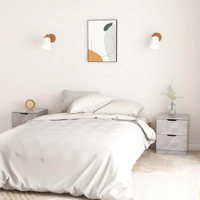 vidaXL Nočné stolíky 2 ks betónovosivé 40x40x50 cm drevotrieska