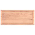 vidaXL Stolová doska svetlohnedá 100x40x(2-4)cm ošetrený masív hrany