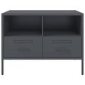 vidaXL TV skrinka antracitová 68x39x50,5 cm oceľ