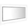 vidaXL Kúpeľňové zrkadlo s LED, betónovo sivé 100x8,5x37 cm, akryl