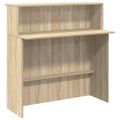 vidaXL Recepčný pult, dub sonoma, 100x50x103,5 cm, imitácia dreva