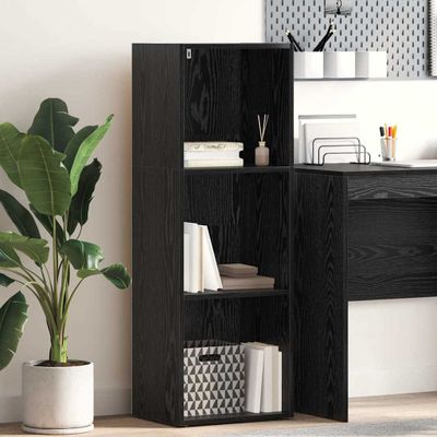 vidaXL Regál na knihy Čierny dub 40 x 30 x 114 cm Kompozitné drevo