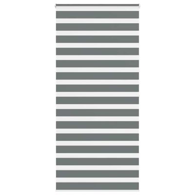 vidaXL Zebra roleta tmavošedá 110x200 cm šírka látky 105,9cm polyester