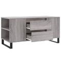 vidaXL Konferenčný stolík sivý sonoma 102x44,5x50 cm kompozitné drevo