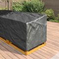 vidaXL Obal na nábytok 260 x 210 x 80 cm 210D Oxford tkanina Tvar L
