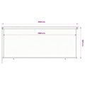 vidaXL Vonkajšia zatemňovacia roleta 355 (Š) x 140 (V) cm hnedá HDPE