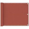vidaXL Balkónová markíza tehlová 75x300 cm HDPE
