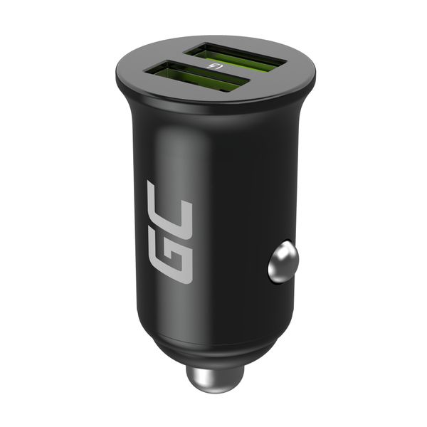CADM-GC-36AA Green Cell nabíjačka do auta PowerRide Nano36 36W 2xUSB-A, Ultra Charge