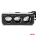 Predlžovacia zásuvka 2x USB0A QC3.0 12/24V 120W 80cm AMiO-04364