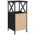 vidaXL Nočný stolík 2 ks Čierny dub 34 x 35,5 x 70 cm Kompozitné drevo