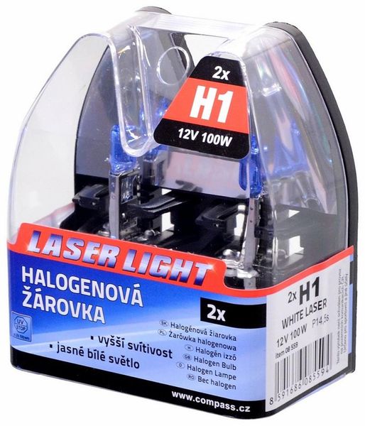 Žiarovka 12V H1 100W P14,5s WHITE LASER 2ks
