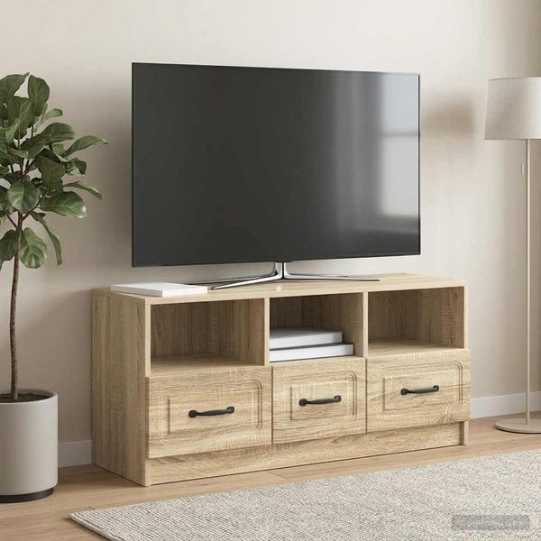 vidaXL TV skrinka Dub sonoma 102 x 34,5 x 47 cm Kompozitné drevo