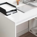 vidaXL Stôl Biela Kompozitné drevo 108 x 55 x 103.5 cm