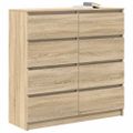 VidaXL Príborník Dub Sonoma 100x35x99 cm Engineered Wood